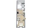 Erdgeschoßwohnung Ribnitz-Damgarten Damgarten - 2 Zimmer, 55 m&sup2;, 770&euro; | Angebot:26003584