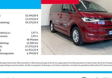 VW T7 Multivan 19.600 km 52.490 &euro; Rostock 18146
