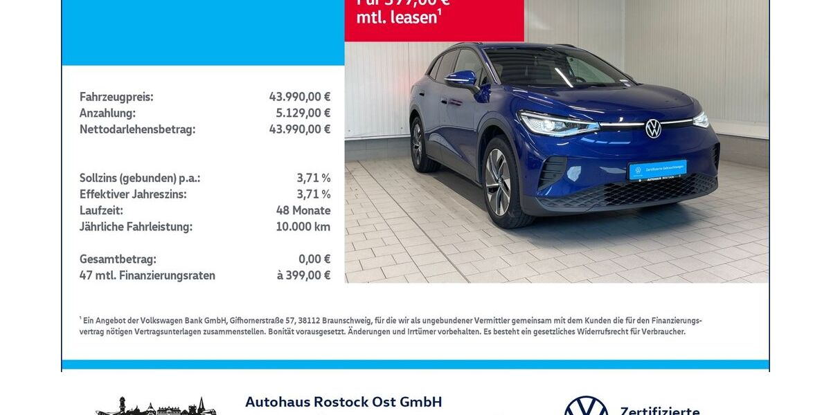 VW ID.4 7.700 km 43.990 &euro; Rostock 18146